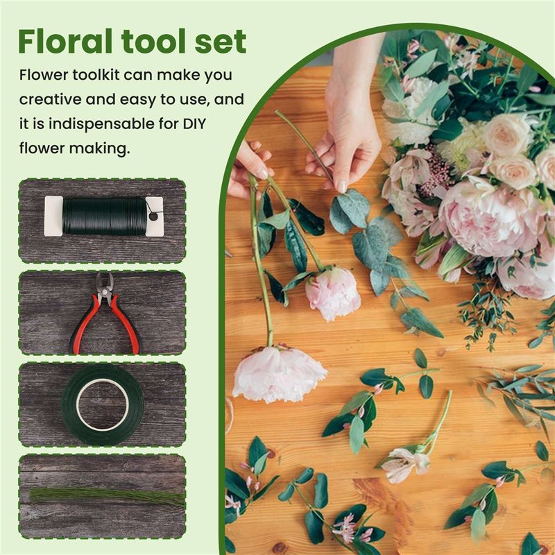 ABJT-フラワーアレンジメントツールキット フラワーテープ - Wire Stem Florist のレビューと価格