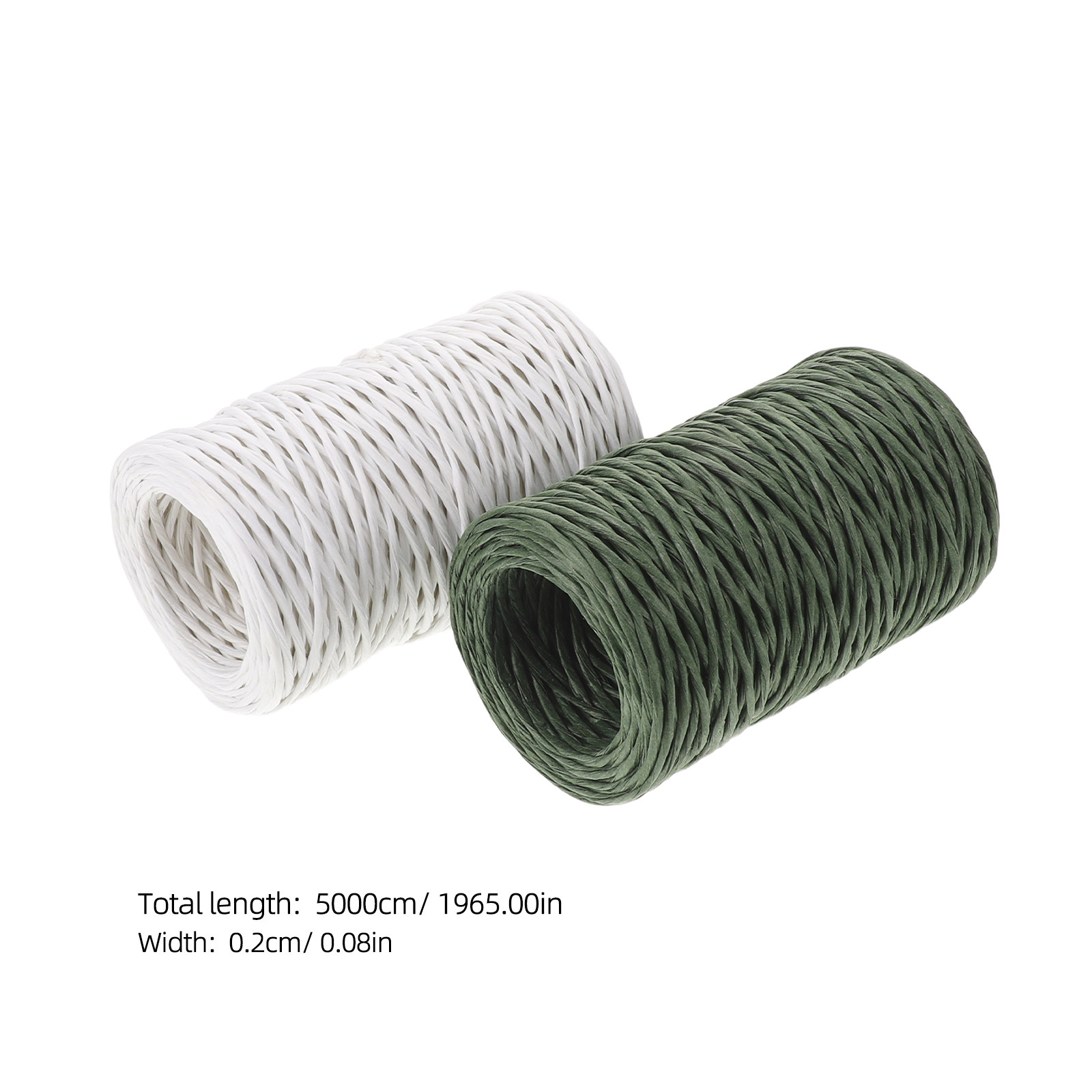 2巻入りペーパー巻きフラワーワイヤー 2mm 55ヤード フ - Wire Stem Florist のレビューと価格