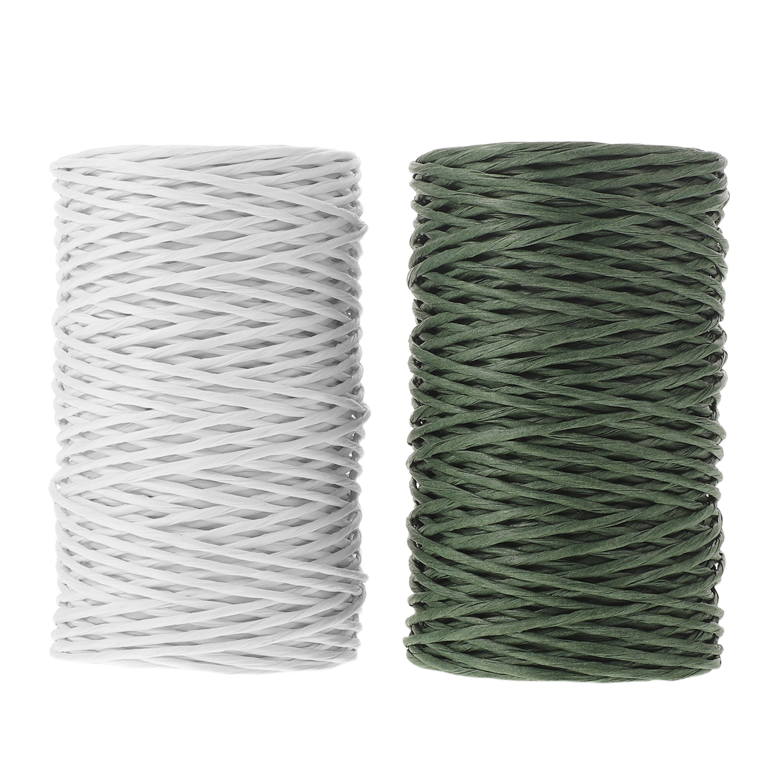 2巻入りペーパー巻きフラワーワイヤー 2mm 55ヤード フ - Wire Stem Florist のレビューと価格