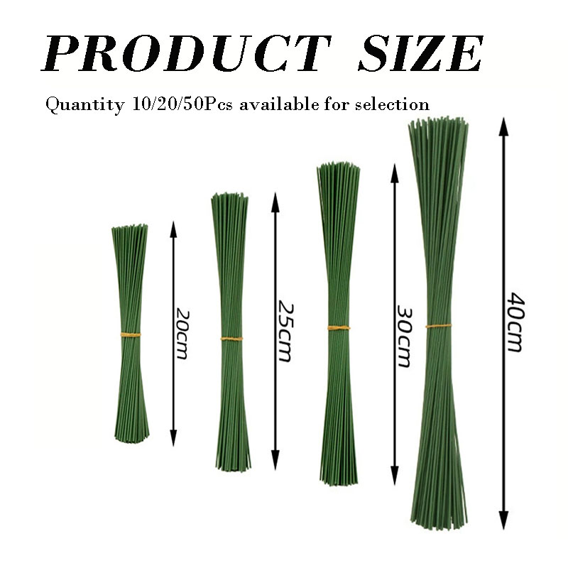 10/20/50本入り 人工花用ワイヤー茎 フラワーアレンジ - Wire Stem Florist のレビューと価格