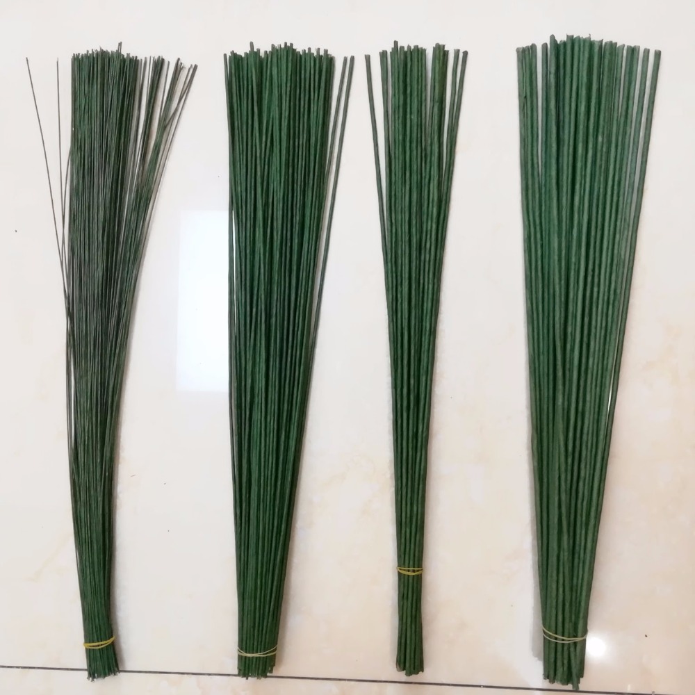 1mm 2/3/4/5mm 40/60cm ダークグリーンワ - Wire Stem Florist のレビューと価格